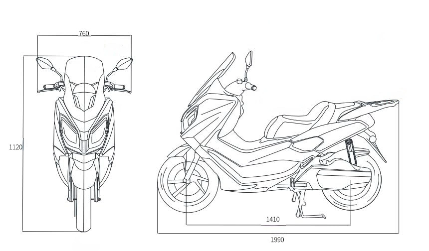 2022 EEC Lithium Battery Super Power Two-Wheel Top Speed Electric Scooter Motorcycle of 85 Km/H