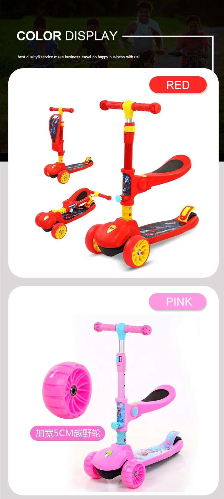 Kids Scooter Walker Bicycle Scooter /Kids Scooter Spare Parts for Children