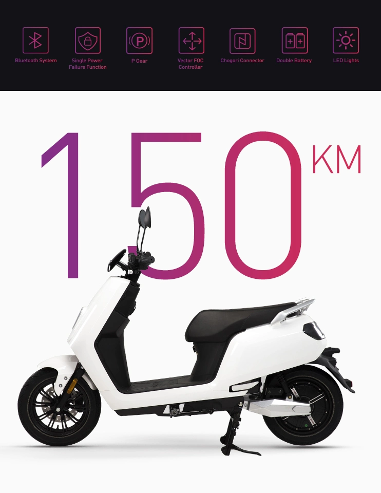 EEC/Coc Approved 12 Inch High Speed Electric Motorcycle 3000W